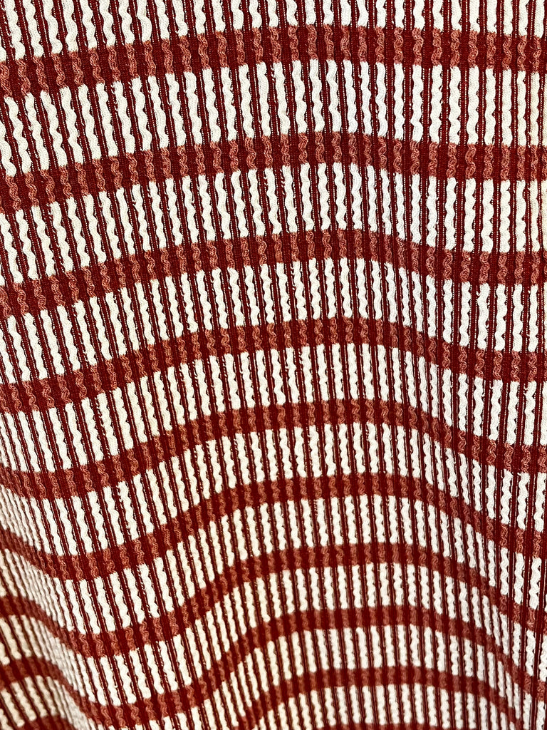Trisha Ribbed Knit - Burgundy