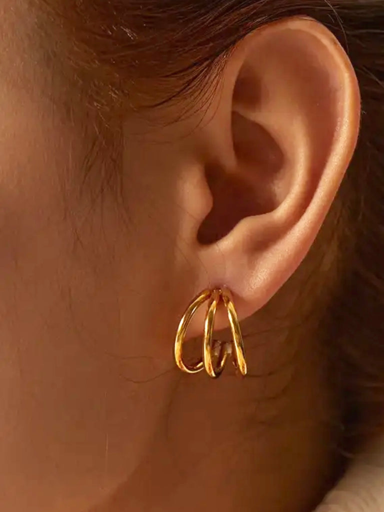 Kami Triple Hoop Earrings