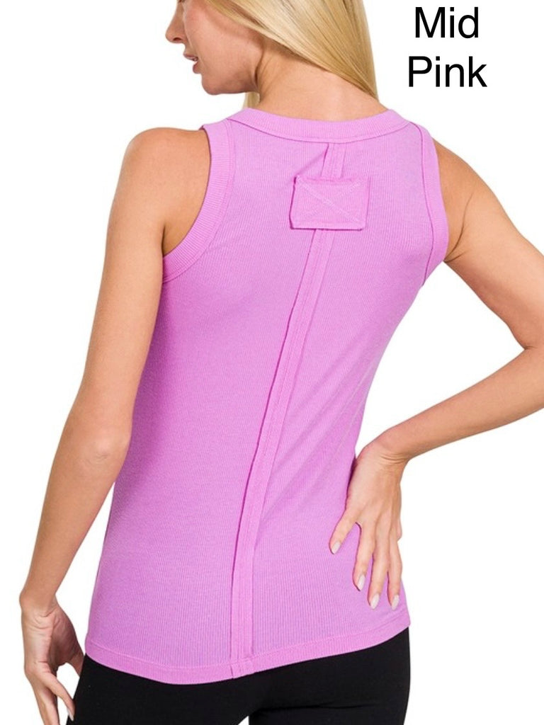 Callie Ribbed Tank - Multi