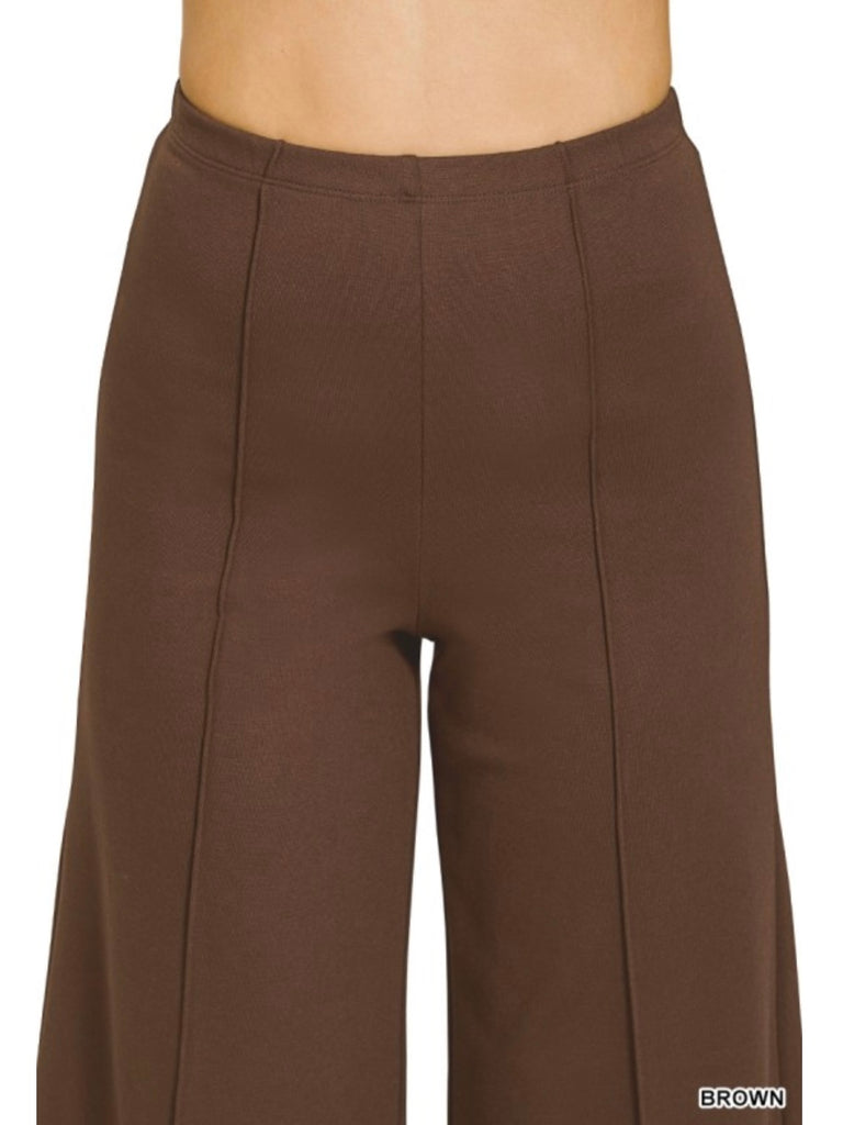 Erin Ponte Pintuck Dress Pants - Brown