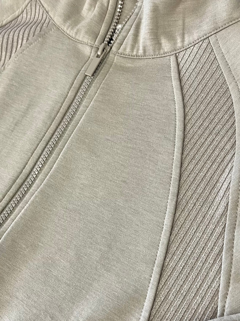 Felicity Scuba Full Zip - Latte