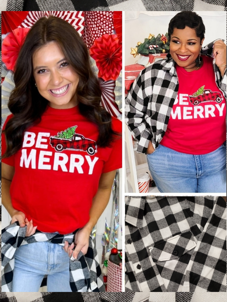 Buffalo Plaid Button Up - Adults