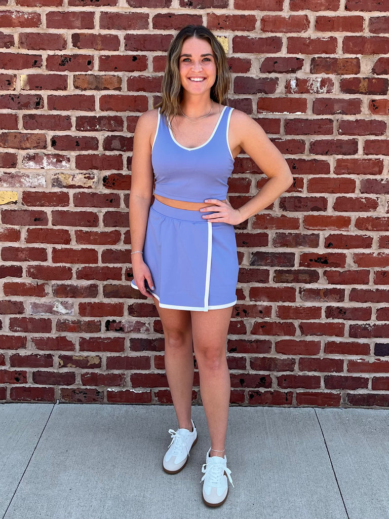 Cora Tank & Skort Set (Periwinkle)