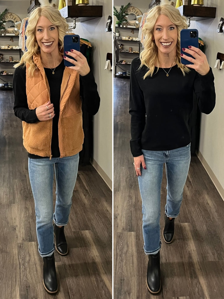 Lesley Basic Sweater - Black