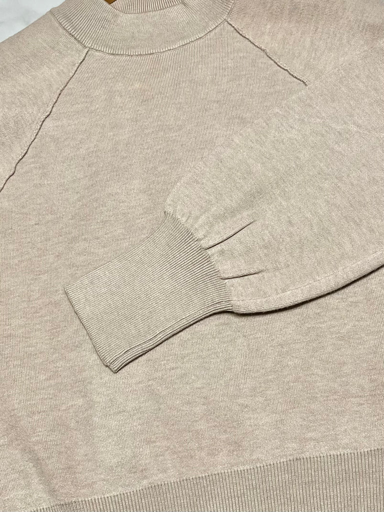 Margo Puff Sleeve Sweater - Latte
