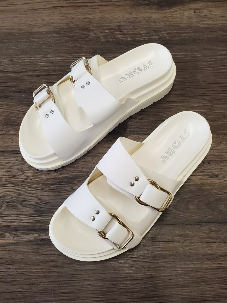 Olivia Double Buckle Platform Sandal
