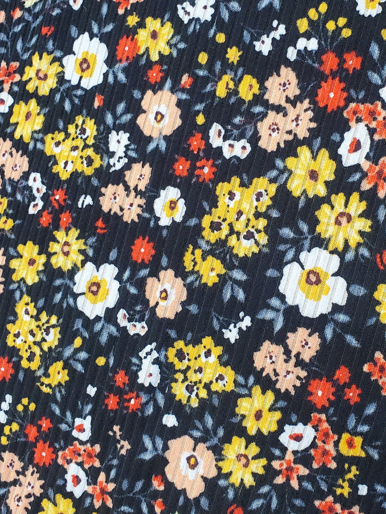 Keegan Floral 3/4 Sleeve Top - SLIM FIT