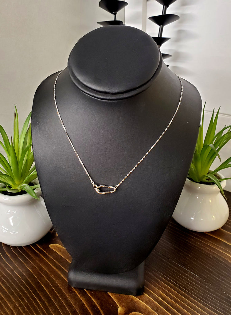 Trina Linked Loops Necklace - Silver