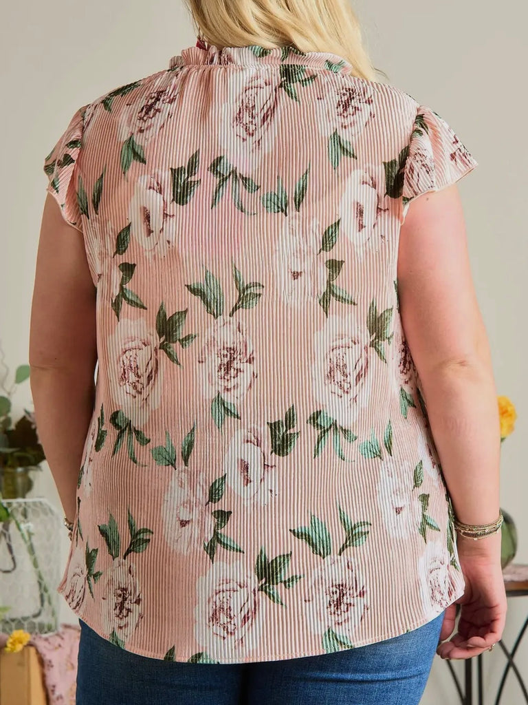 Sandy Floral Blouse - PLUS