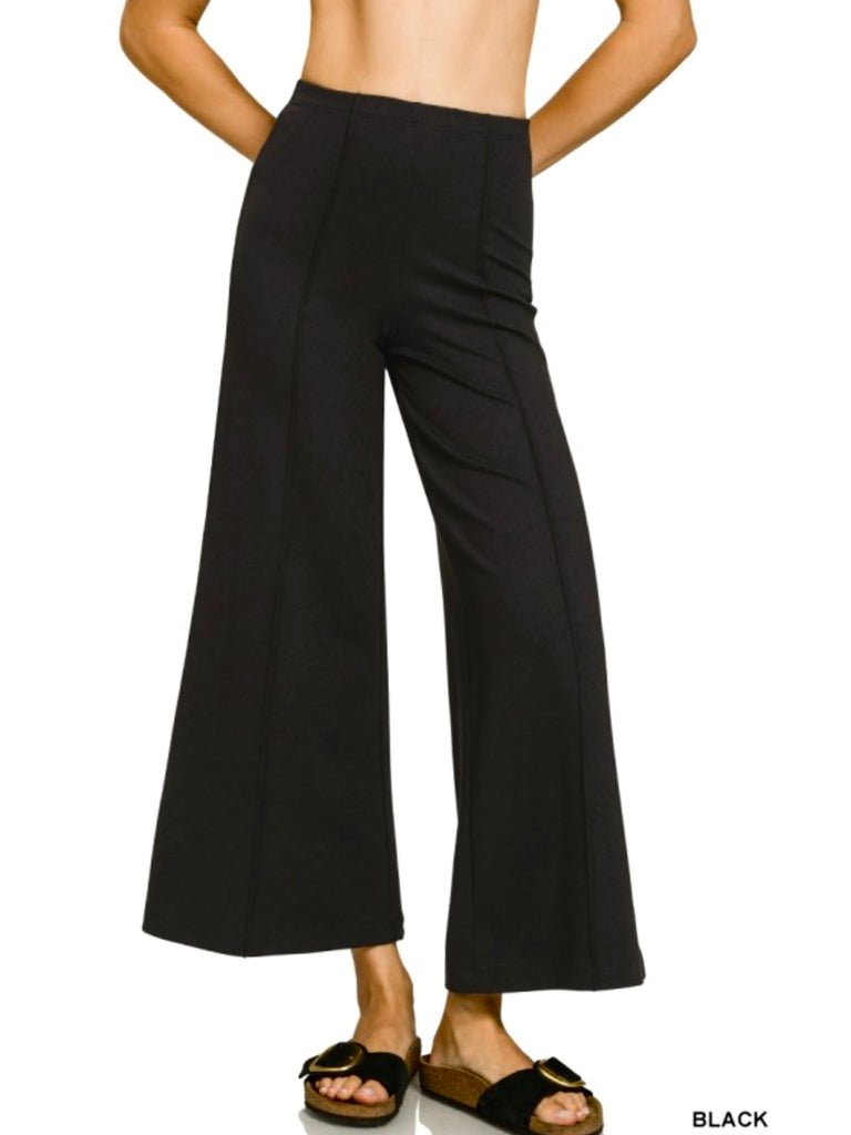 Erin Ponte Pintuck Dress Pants - Black