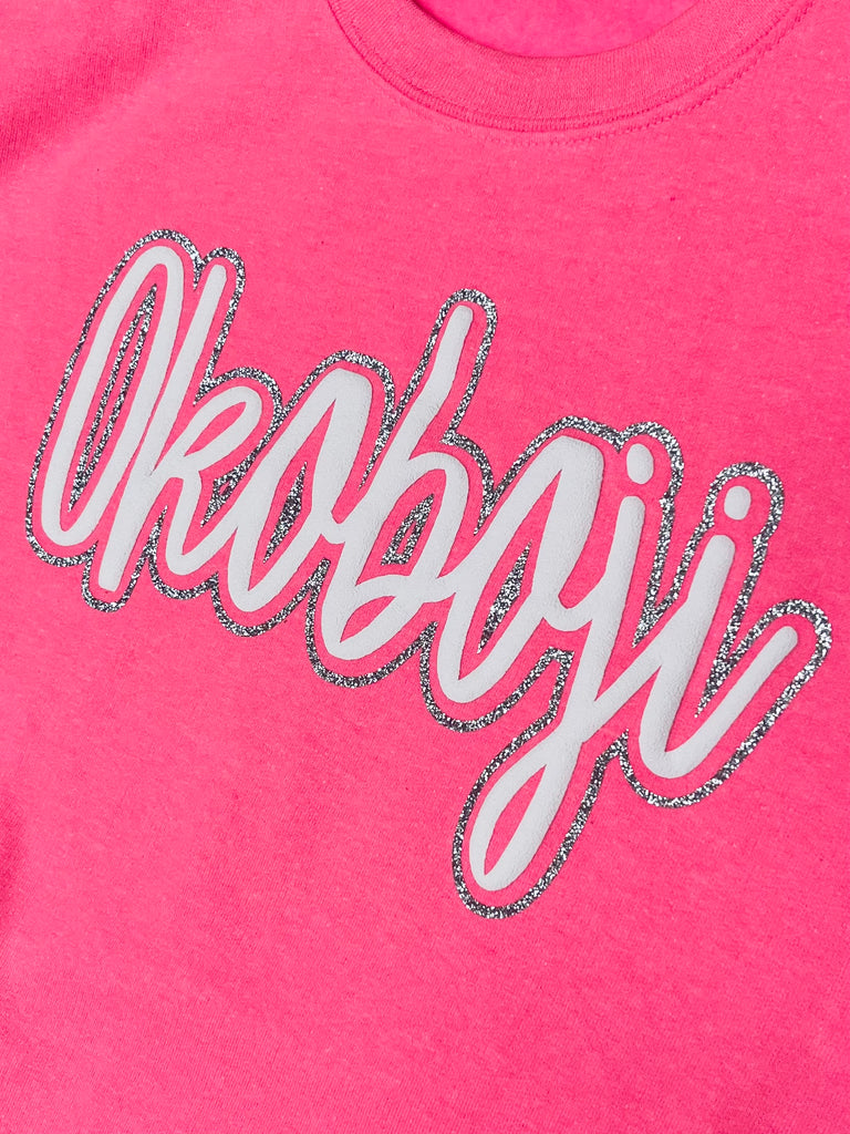 Okoboji Pink Glam Crewneck