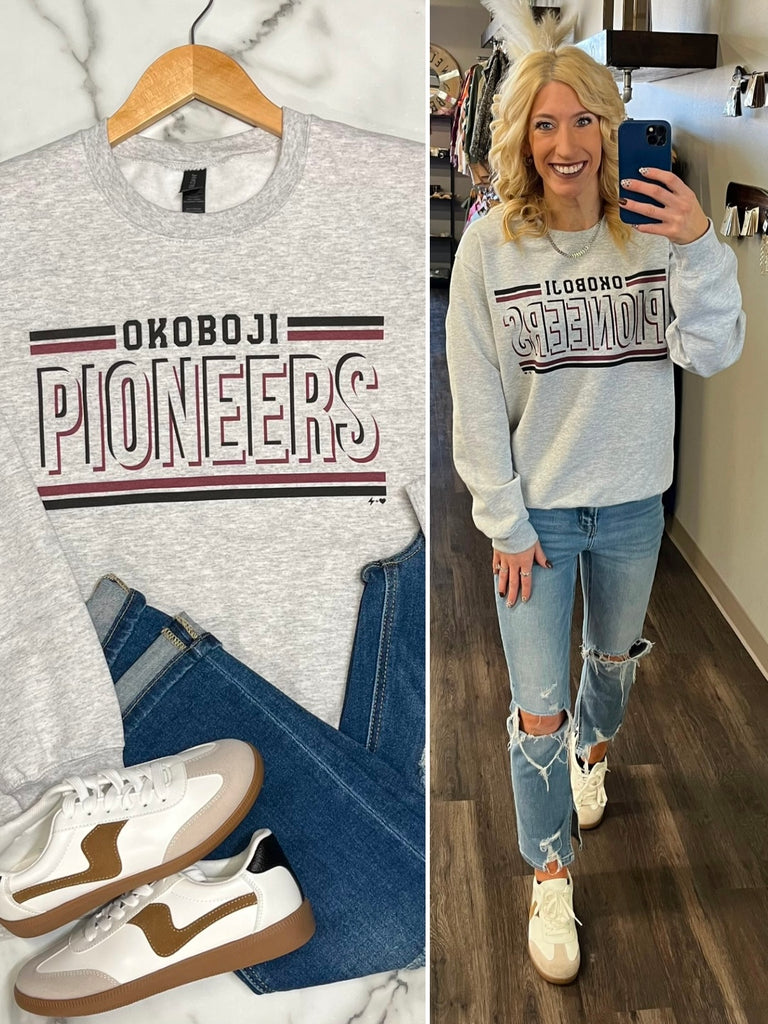 Okoboji Spirit Crewneck - Ash Gray