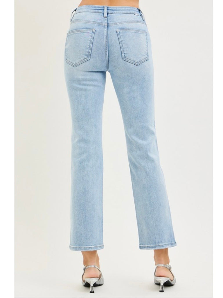 Jackie High-Rise Crop Straight Denim