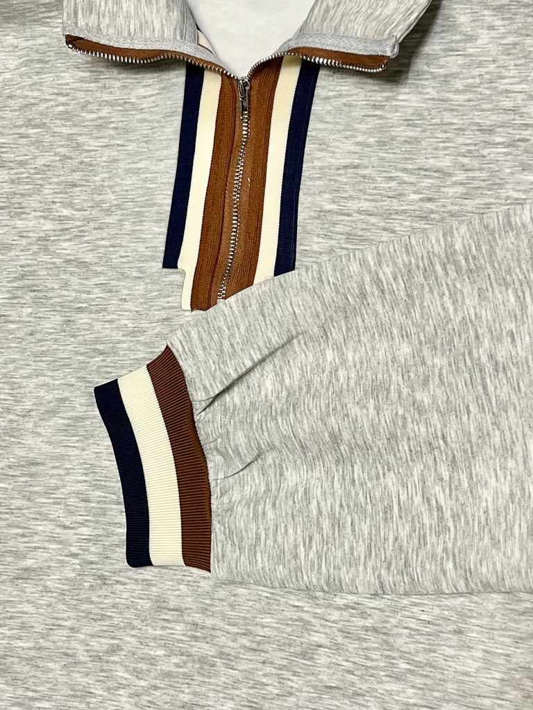 Trish Quarter Zip - Heather Gray