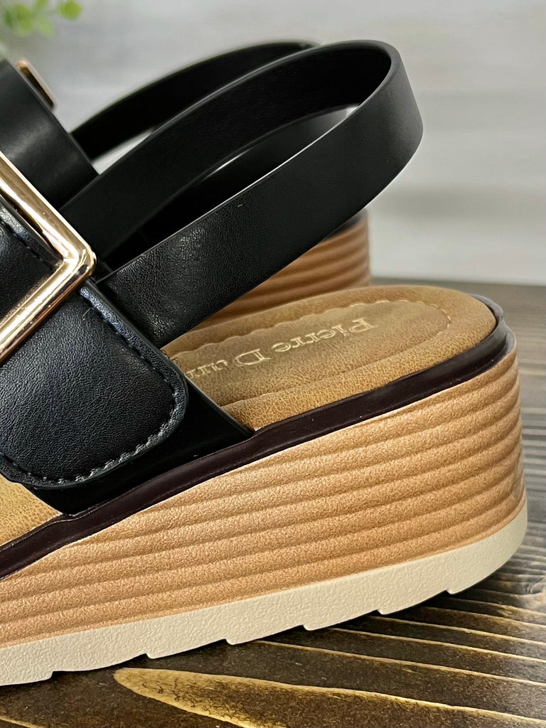 Gretchen Golden Buckle Sandals