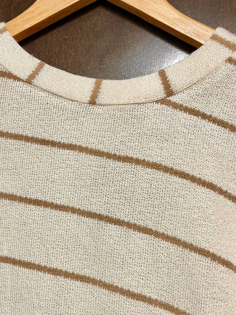 Becca Striped Dolman - Cream / Mocha