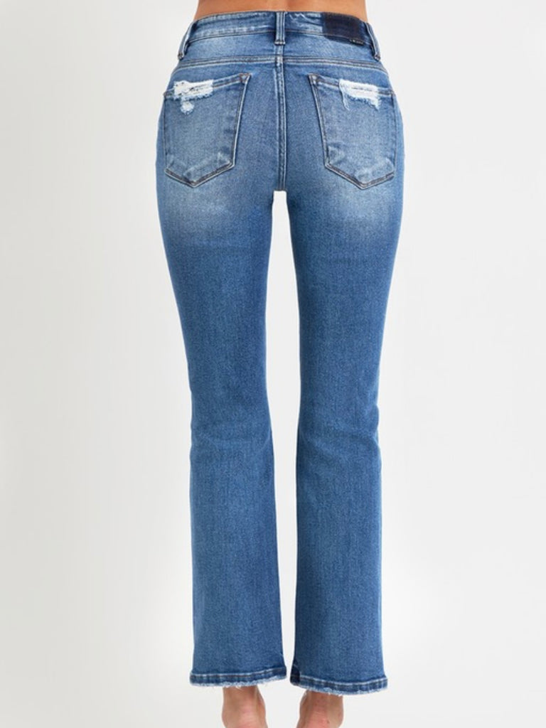 Jackie Mid-Rise Ankle Straight Denim