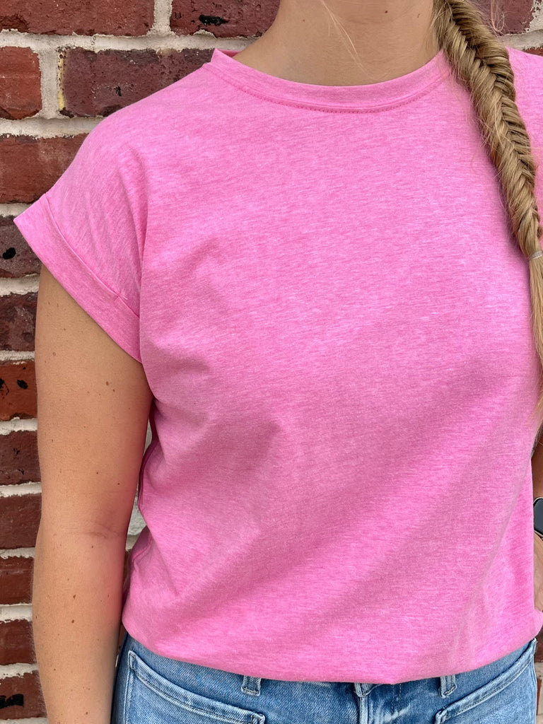 Aspen Cap Sleeve - Pink