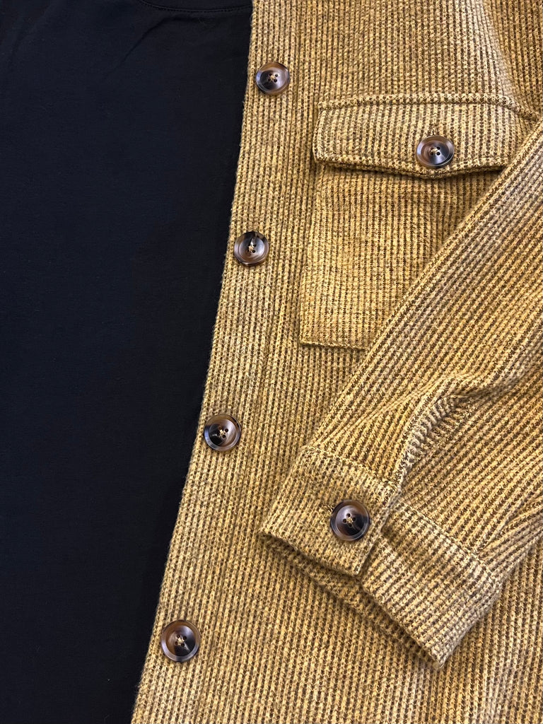 Gretta Soft-N-Light Shacket - Mustard