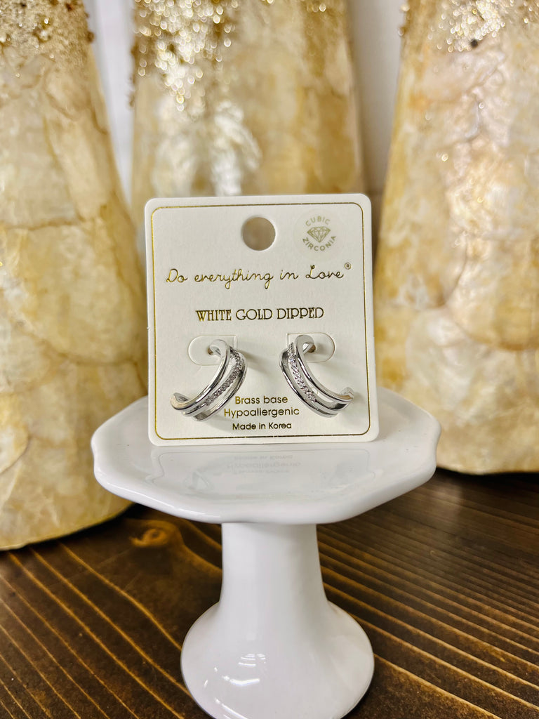 Emily Multi-Hoop Earrings - Silver