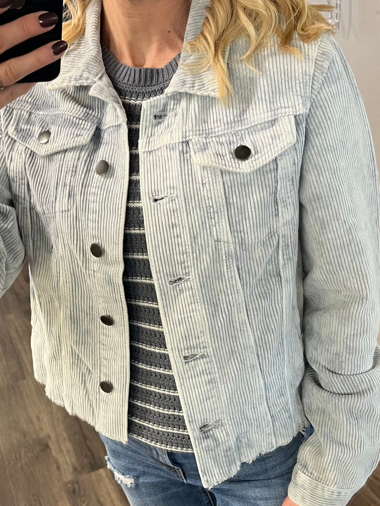 Brenley Corduroy Jacket - Gray