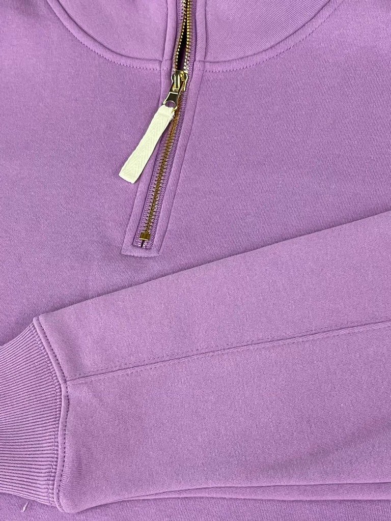 Sam Gold Accent Quarter Zip - Lavender