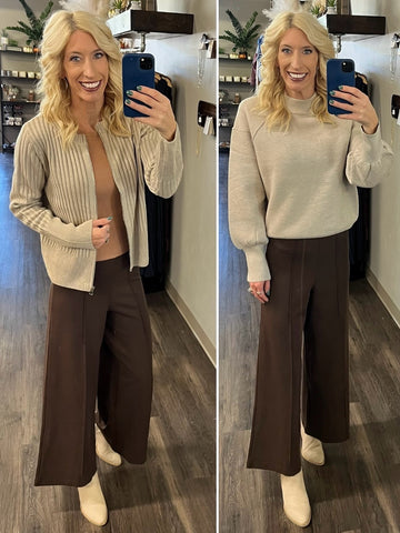 Dawn Wide Leg Pants with Pockets