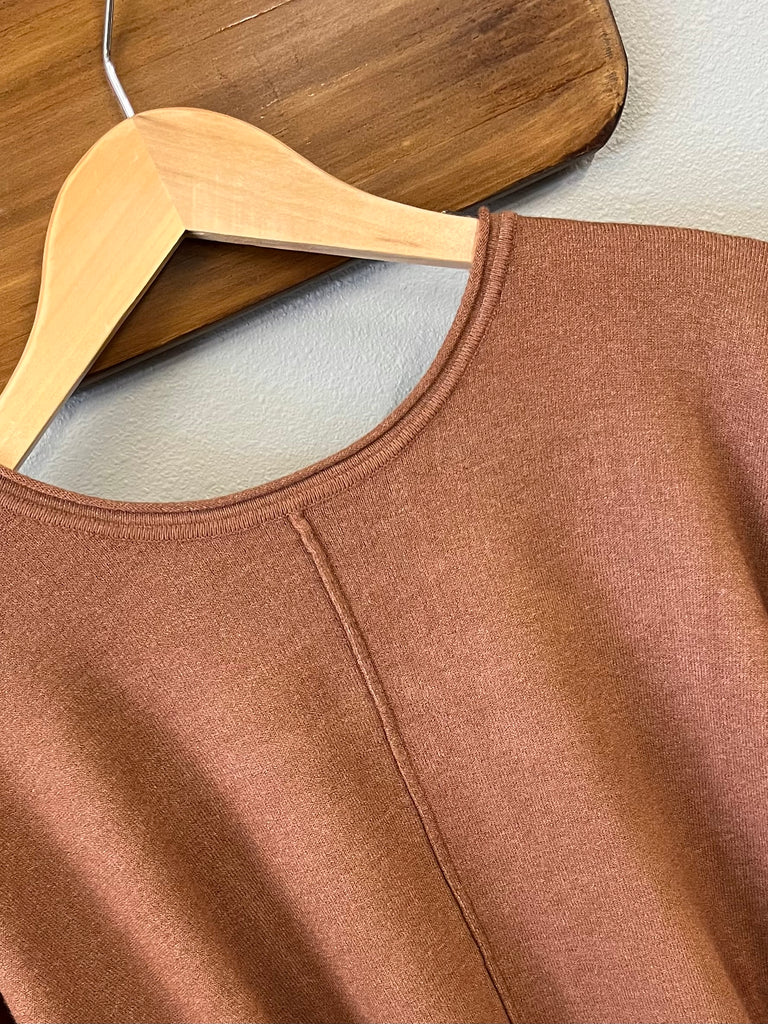 Georgine Center-Seam Center - Camel