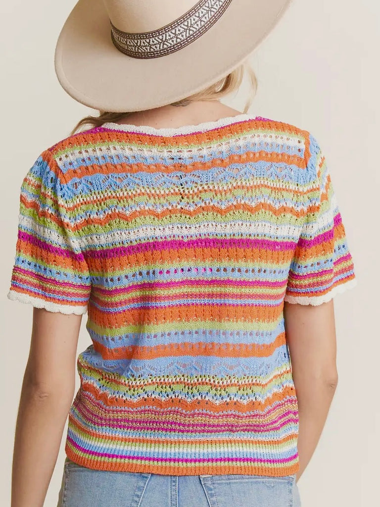 Madelyn Multi Stripe Top