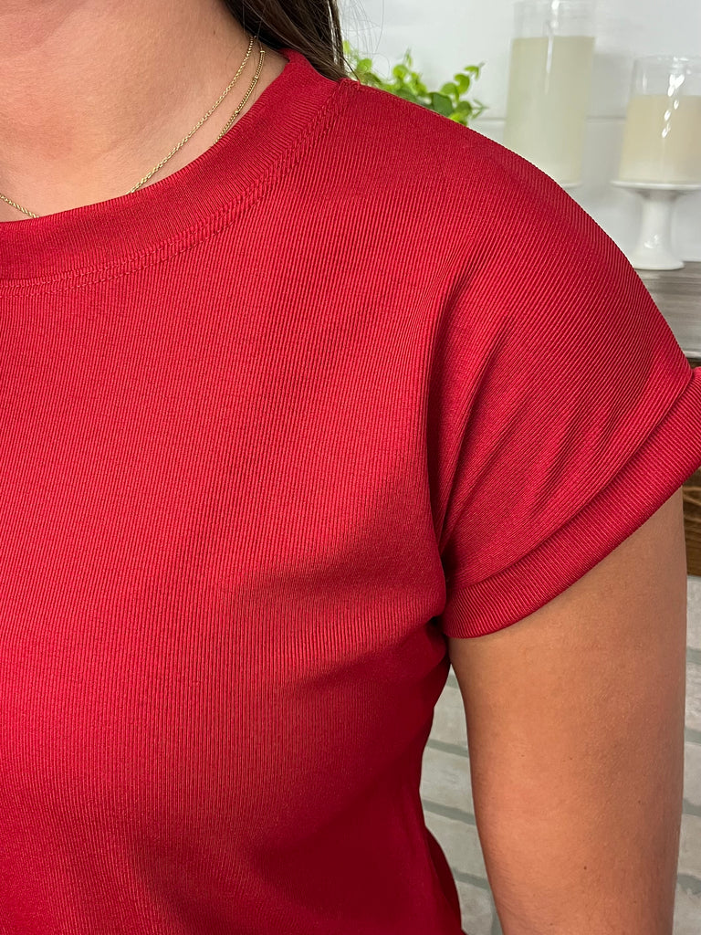 Kelsey Perfect Tee - Red