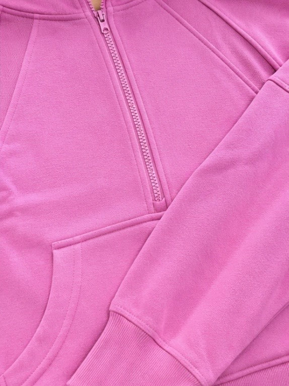 Faith 1/4 Zip - Pink