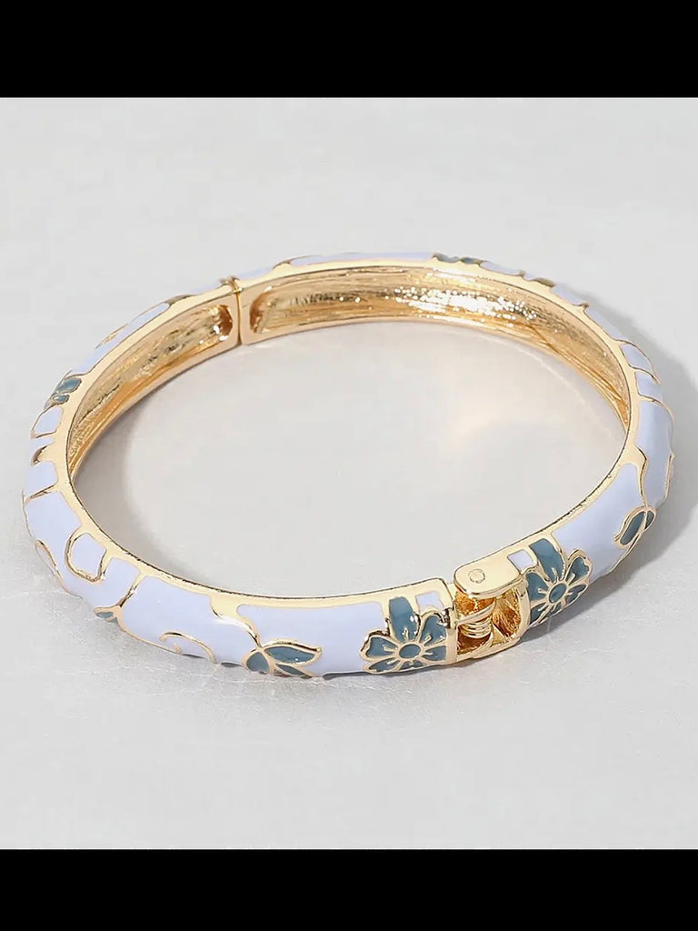 Floral Hinge Bracelets - Multi