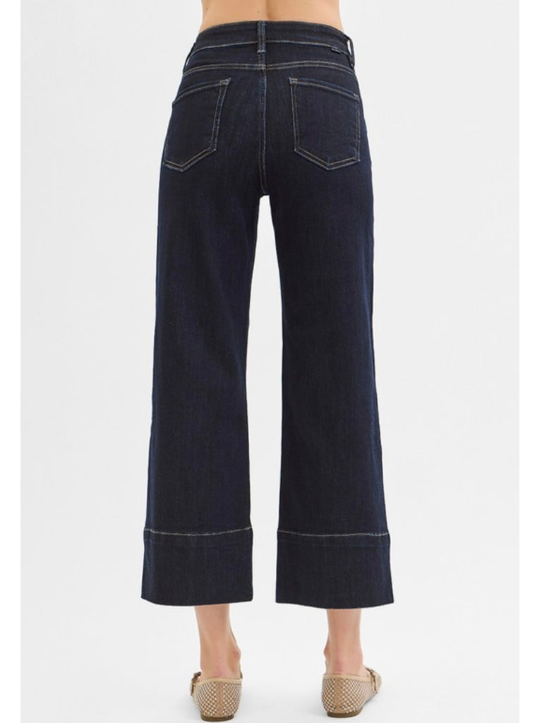 Anne High-Rise Crop Denim - Dark