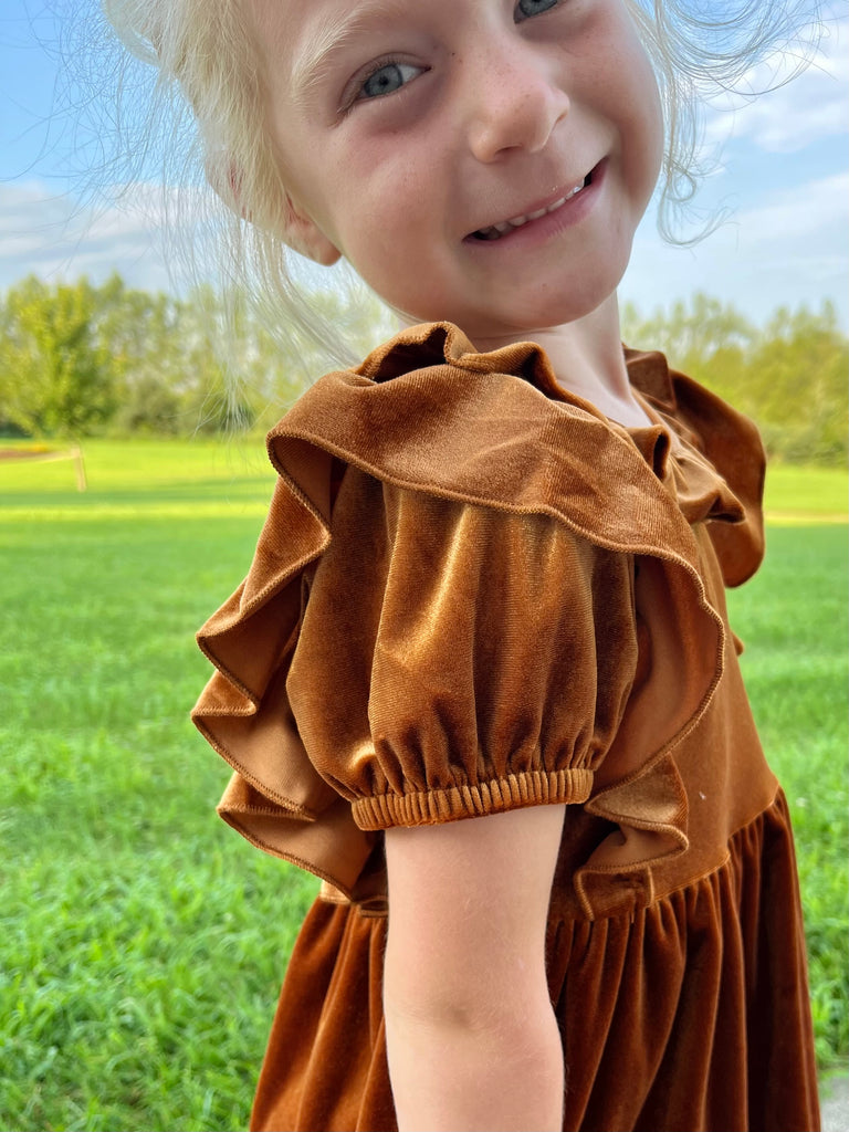 Gretta Velvet Dress - Kids