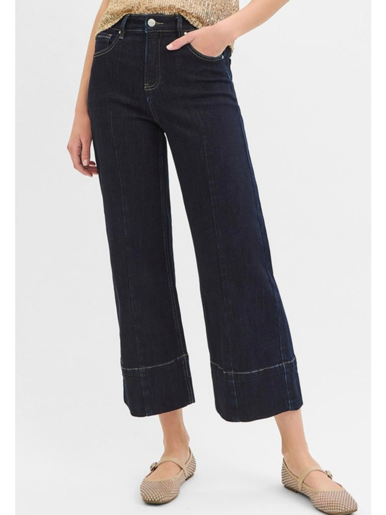 Anne High-Rise Crop Denim - Dark