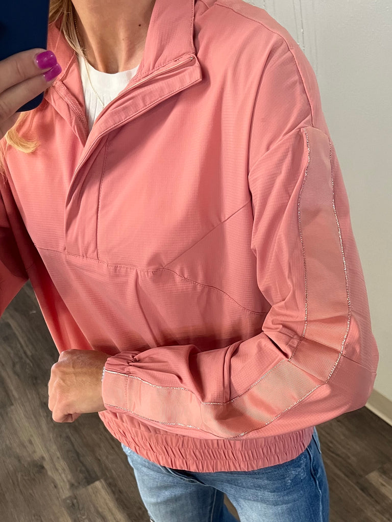 Gracie Waterproof 1/4 Zip - Pink