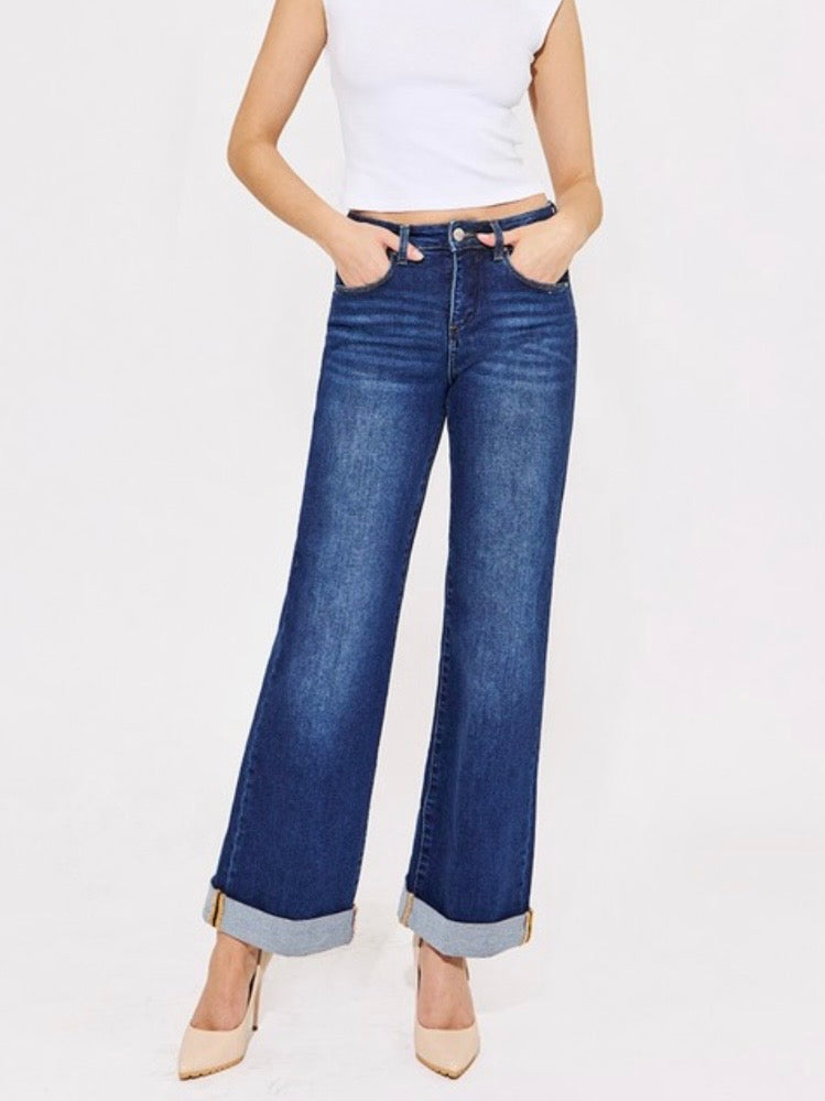 Tristan High-Rise Wide-Leg Denim