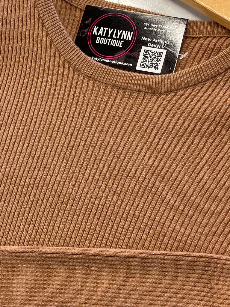 Priscilla Long Sleeve Sweater - Honey