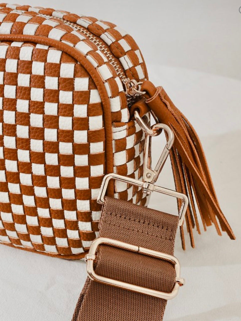 Courtney Woven Cross-Body Purse