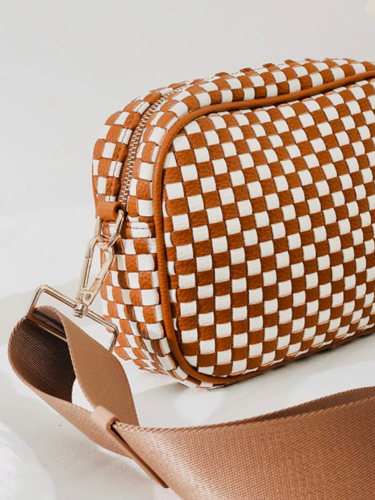 Courtney Woven Cross-Body Purse