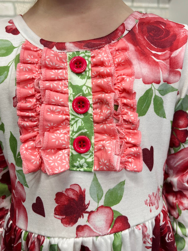 Blake Button Accent Dress - KIDS