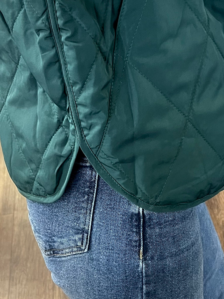 Lauri Ultra-Light Quilted Vest - Evergreen