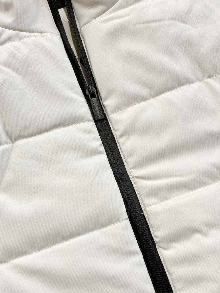 Chris Contrast Accent Vest - Ivory/Black