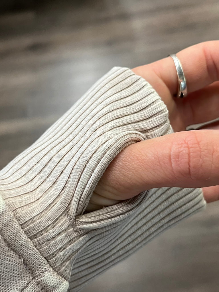 Michelle So-Soft Zip-Up - Latte