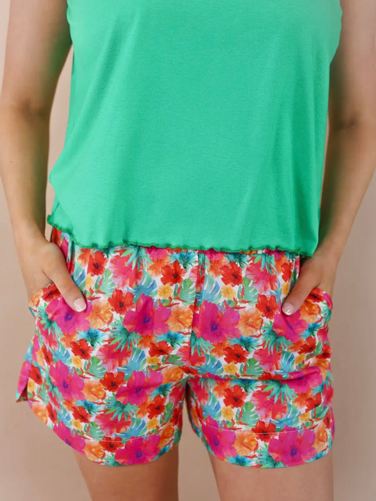 Julia Pink Floral Shorts