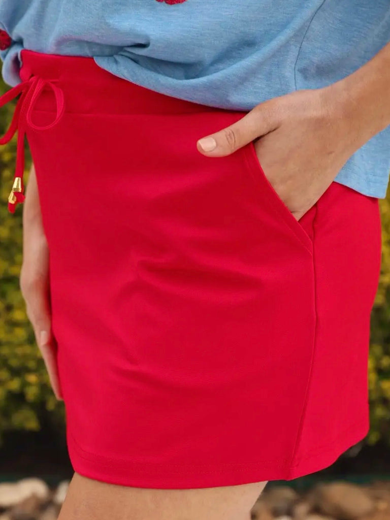 Rori Red Skort
