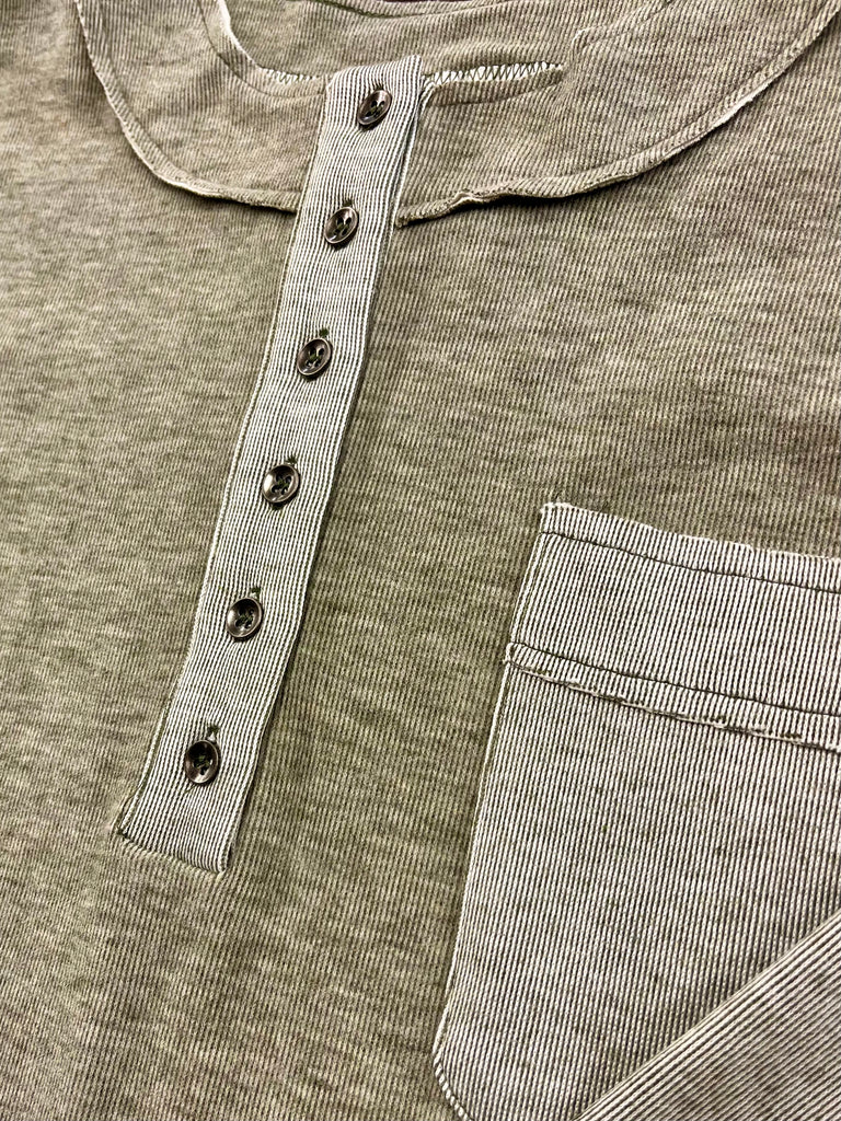 Dalia Colorblock So-Soft Long Sleeve - Olive