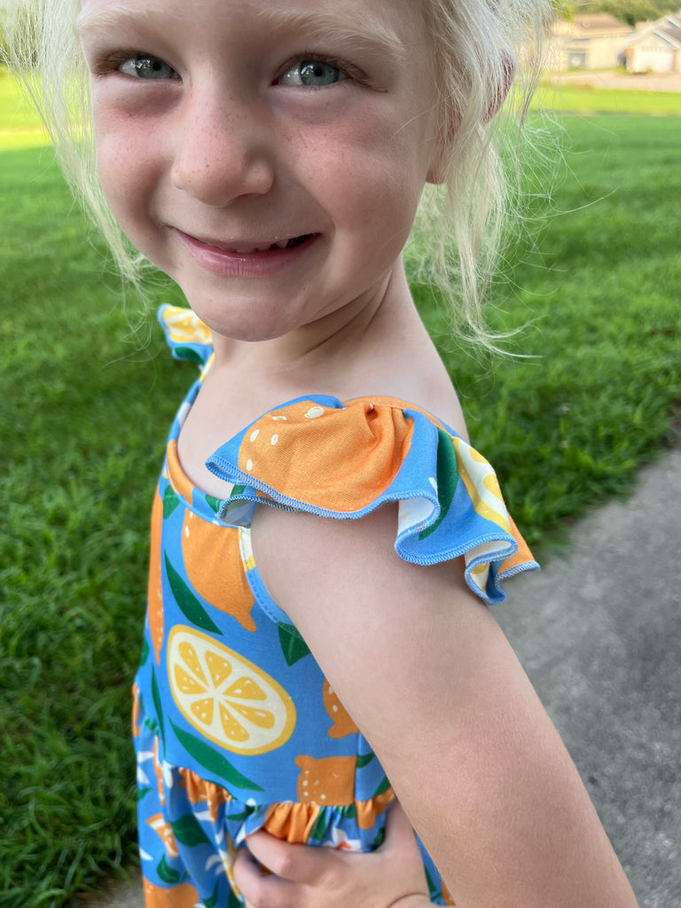 Rylee Ruffle Dress - Kids - Tutti Fruity