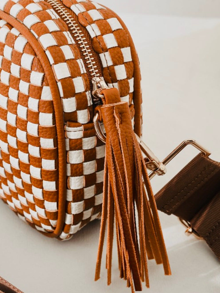 Courtney Woven Cross-Body Purse