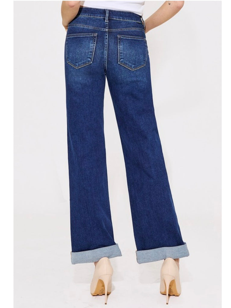 Tristan High-Rise Wide-Leg Denim